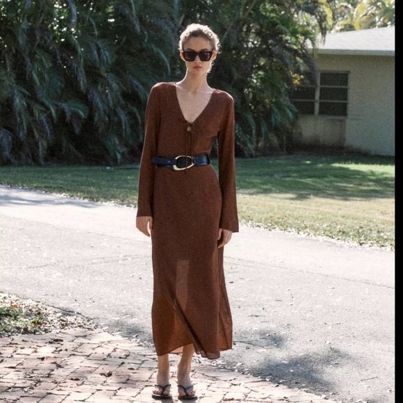 Zara brown dress - Picture 1 of 5